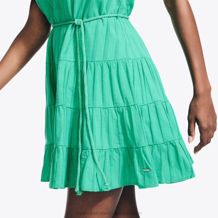 Pine Forest Heather WomenTiered V-Neck Dress Nautica 6LZP902
