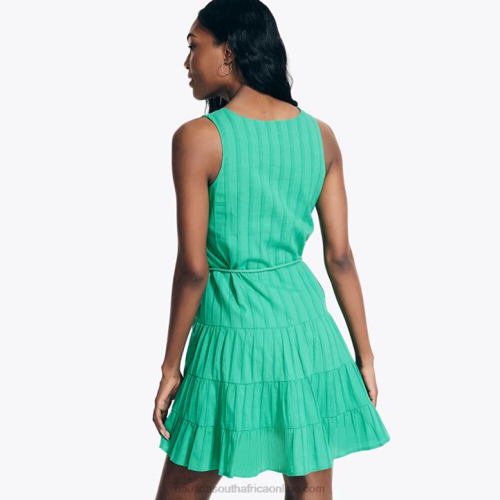 Pine Forest Heather WomenTiered V-Neck Dress Nautica 6LZP902