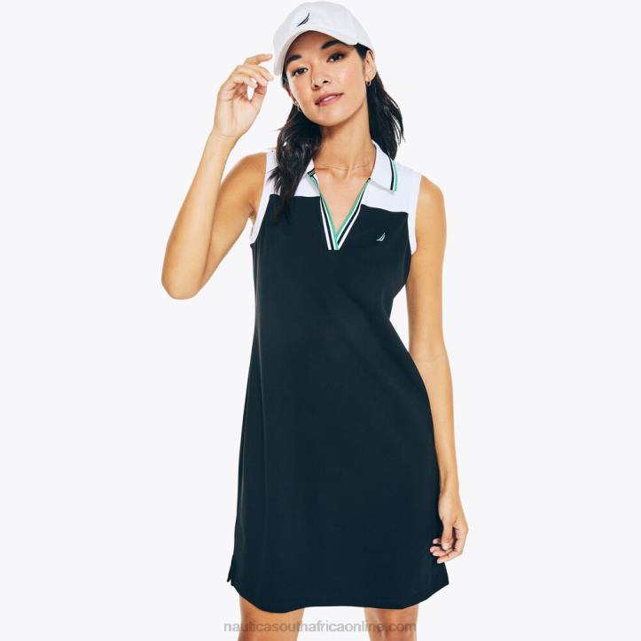 True Black WomenColorblock Polo Dress Nautica 6LZP940