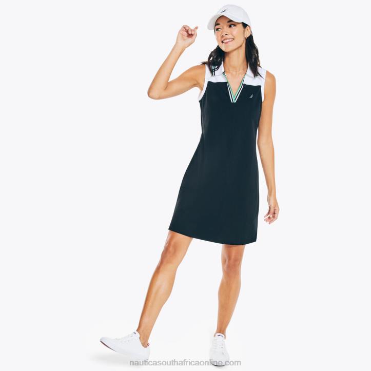 True Black WomenColorblock Polo Dress Nautica 6LZP940