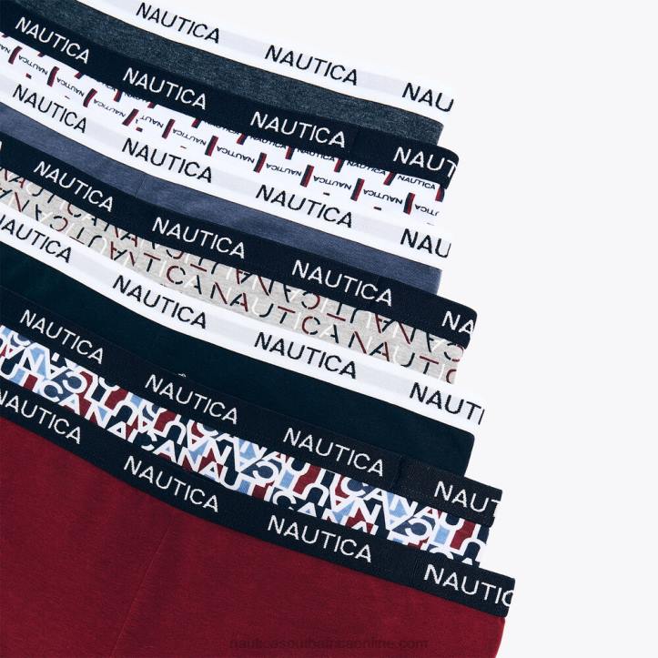 Glory Red WomenLogo And Printed Boyshorts 7-Pack Nautica 6LZP832
