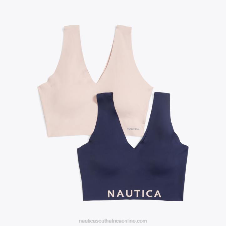 Workshirt Blue WomenLaser-Cut Bralettes 2-Pack Nautica 6LZP796