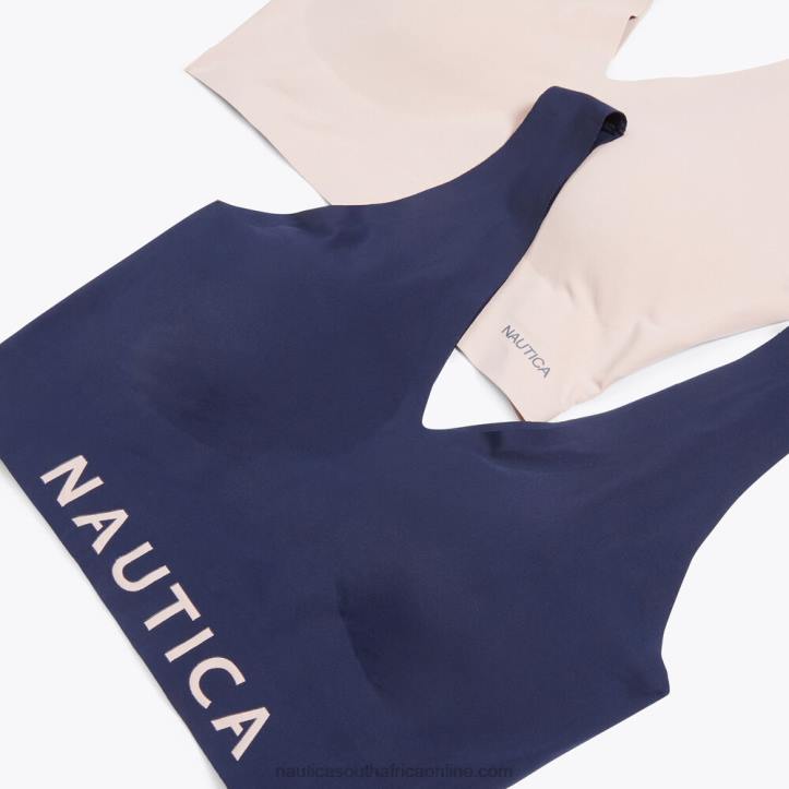 Workshirt Blue WomenLaser-Cut Bralettes 2-Pack Nautica 6LZP796