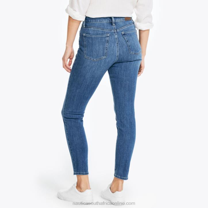 Blue Indigo Heather WomenSustainably Crafted True Flex High-Rise Curvy Fit Skinny Denim Nautica 6LZP774