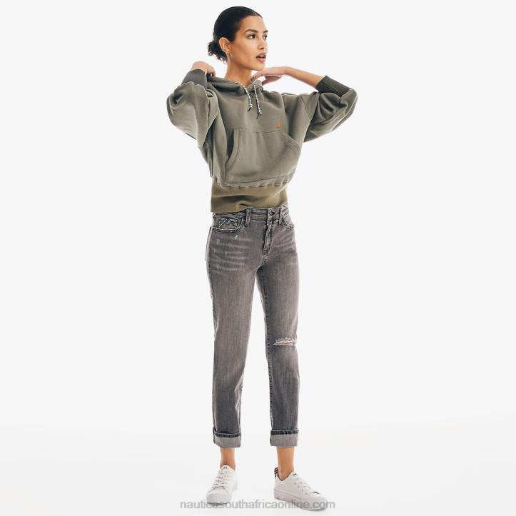 Khaki Wash WomenJeans Co. True Flex Mid-Rise Straight Denim Nautica 6LZP1046