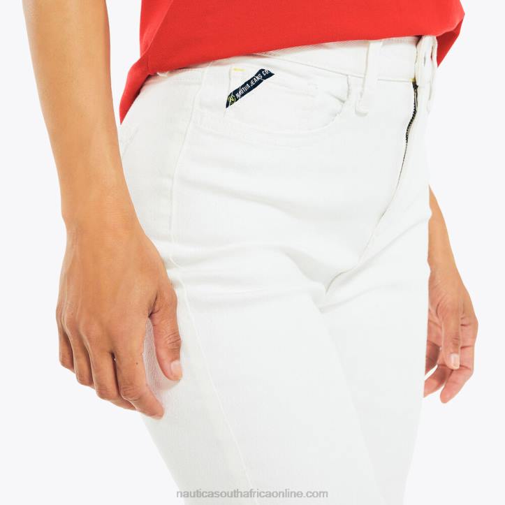 Sail White WomenJeans Co. High-Rise Wide Leg Crop Denim Nautica 6LZP1009