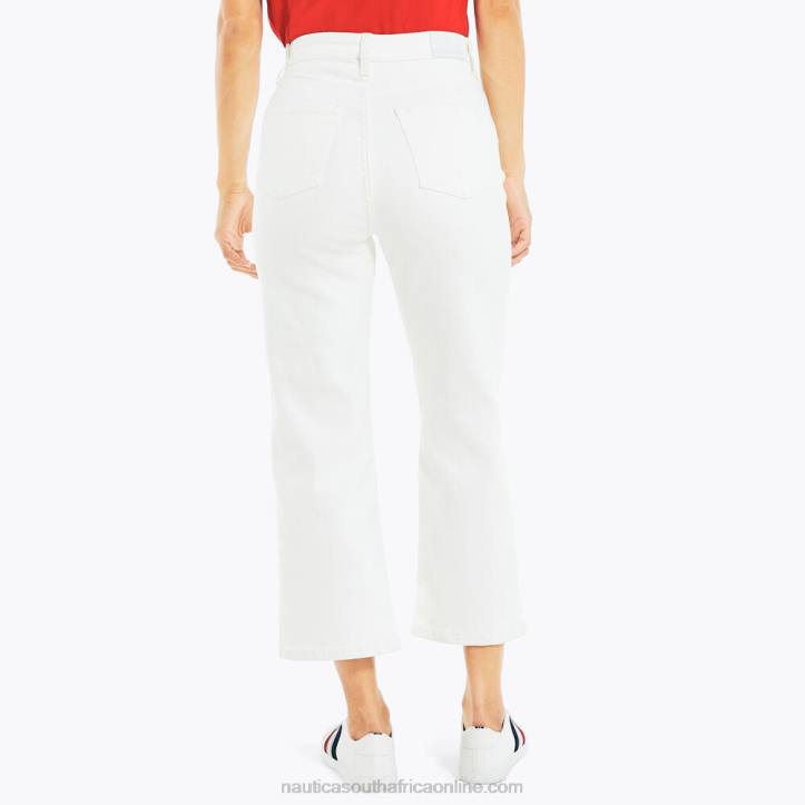 Sail White WomenJeans Co. High-Rise Wide Leg Crop Denim Nautica 6LZP1009