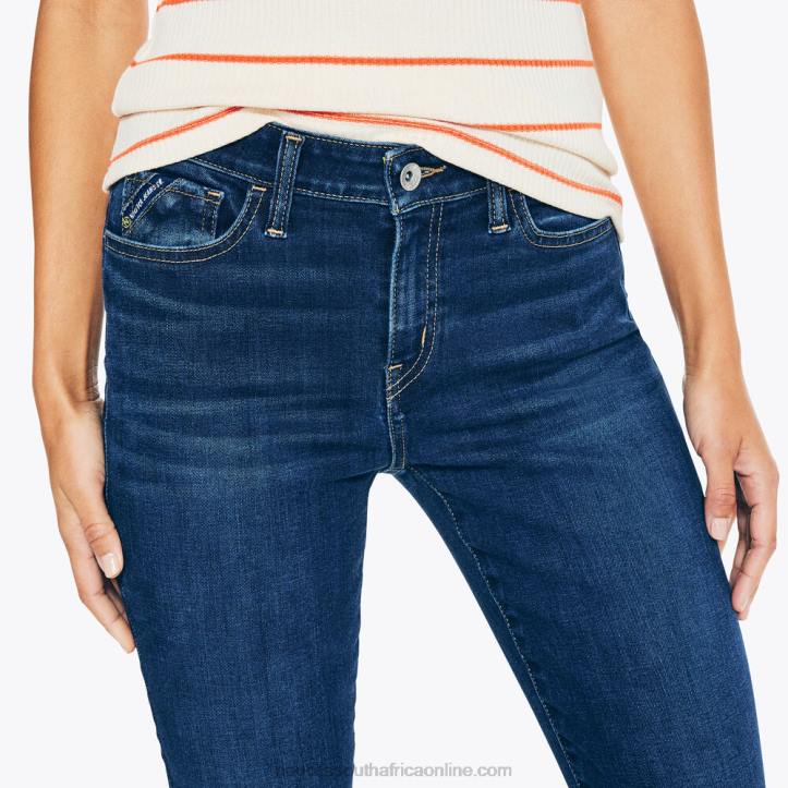 Sapphire/Pitch Yellow WomenJeans Co. True Flex Mid-Rise Skinny Denim Nautica 6LZP1049