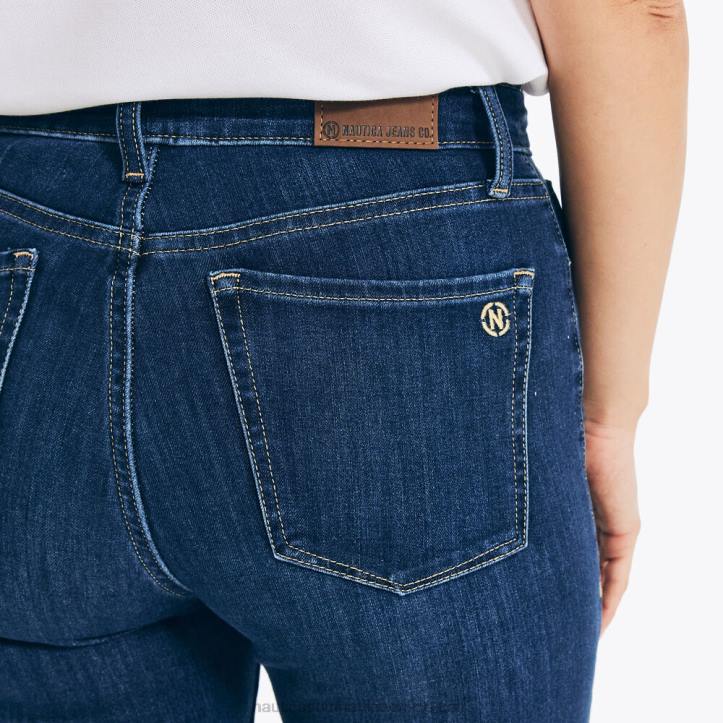 Sapphire/Pitch Yellow WomenSustainably Crafted True Flex High-Rise Curvy Fit Skinny Denim Nautica 6LZP773