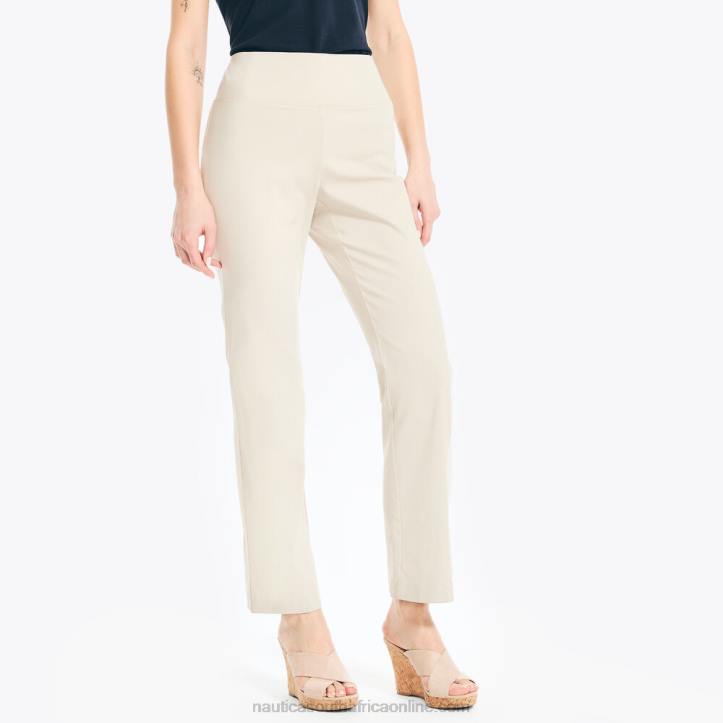 Oyster Brown WomenSlim Fit Pull-On Trouser Nautica 6LZP770