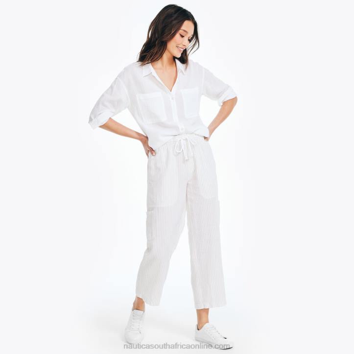 White Cap WomenSustainably Crafted Striped Pull-On Pant Nautica 6LZP735