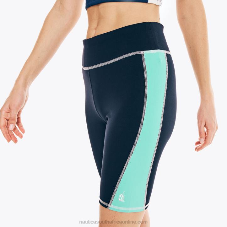 Navy WomenColorblock Performance Biker Short Nautica 6LZP1028
