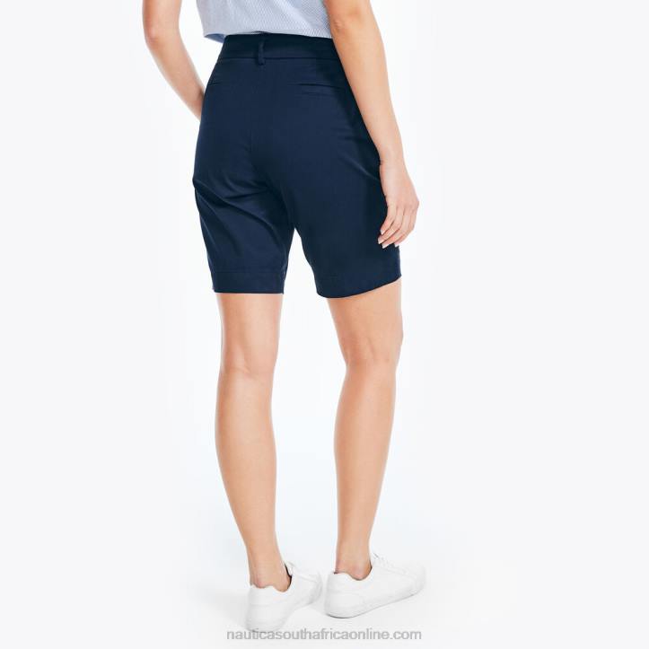 Stellar Blue Heather Women10\" Stretch-Twill Short Nautica 6LZP743