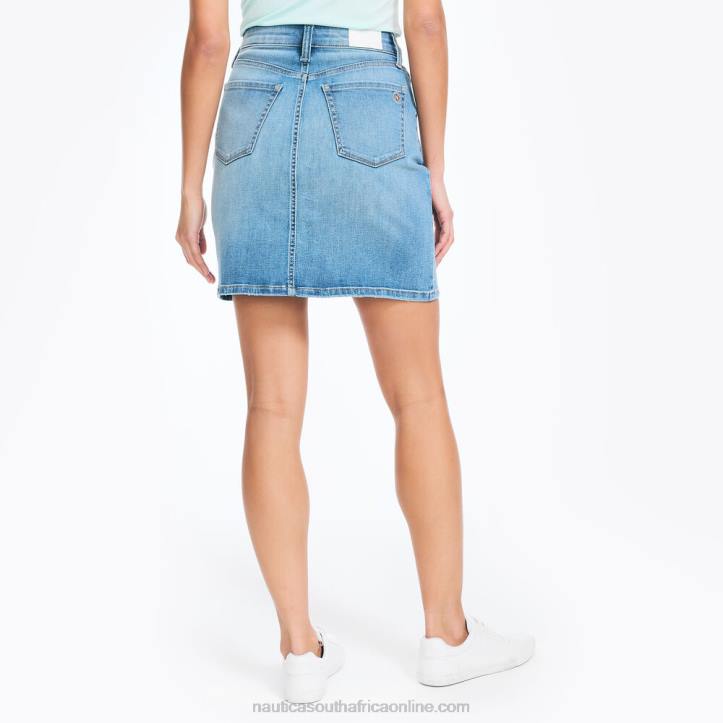 Navy WomenJeans Co. True Flex Soft Denim Skirt Nautica 6LZP978