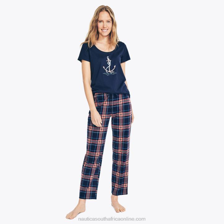 Federal Blue WomenPrinted Pajama Pant Set Nautica 6LZP791