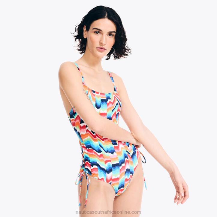 Stellar Blue Heather WomenPrinted One-Piece Swim Nautica 6LZP942