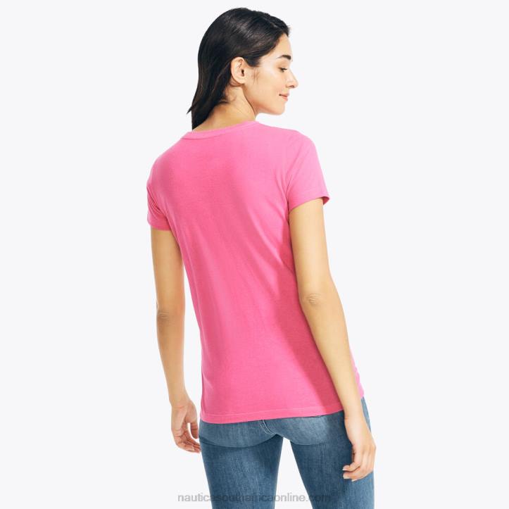 Bow Burgundy WomenSustainably Crafted Foil Logo Graphic T-Shirt Nautica 6LZP1025