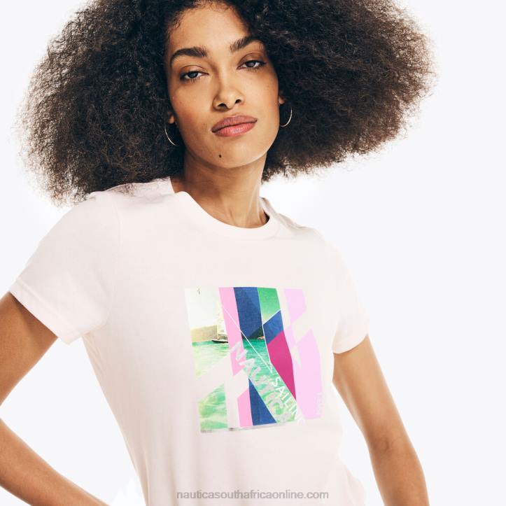 Bow Burgundy WomenSustainably Crafted Ocean Photo Foil Graphic T-Shirt Nautica 6LZP867