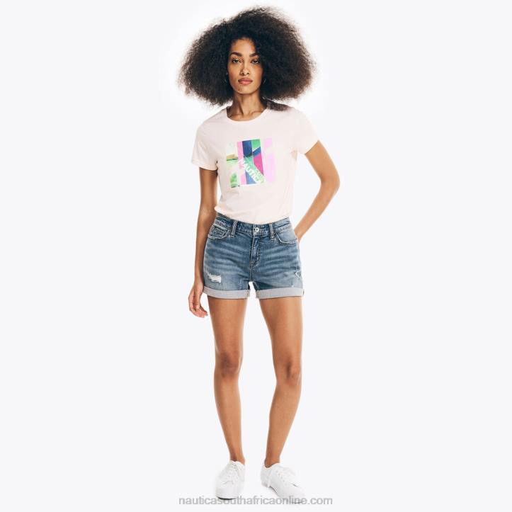 Bow Burgundy WomenSustainably Crafted Ocean Photo Foil Graphic T-Shirt Nautica 6LZP867