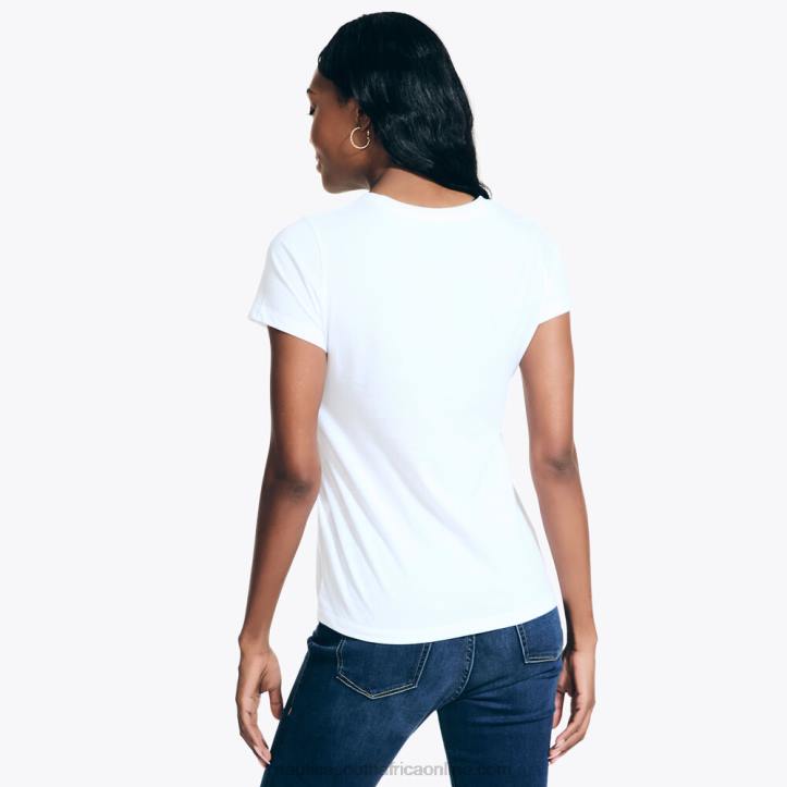 Bright White WomenSustainably Crafted Pride Logo T-Shirt Nautica 6LZP128