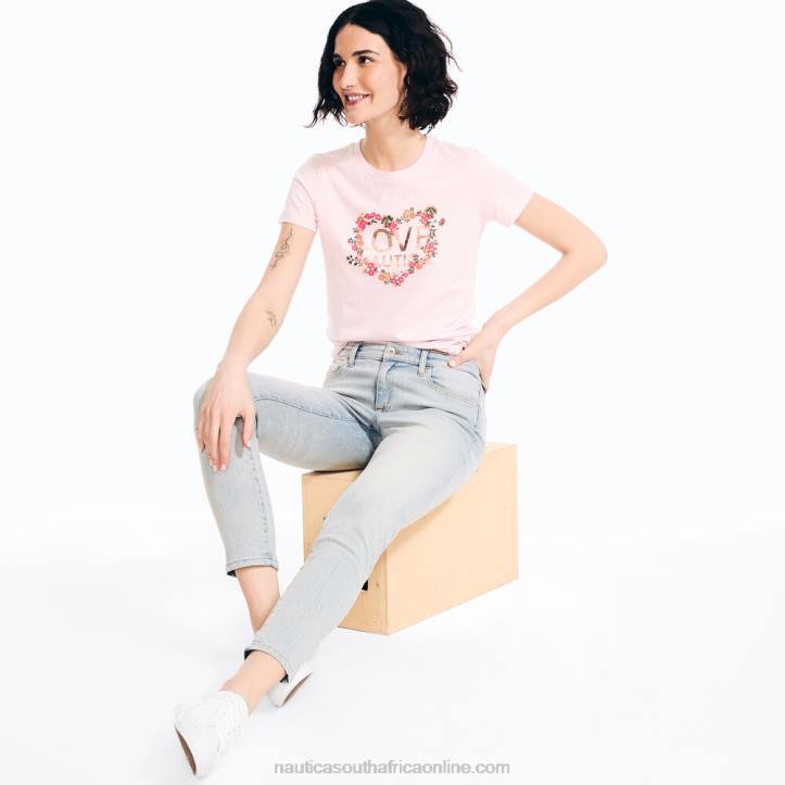 Crimson WomenSustainably Crafted Floral Foil Logo Graphic T-Shirt Nautica 6LZP921