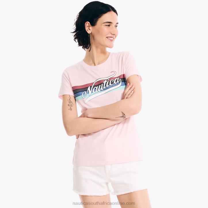 Crimson WomenSustainably Crafted Heritage Stripe Graphic T-Shirt Nautica 6LZP927