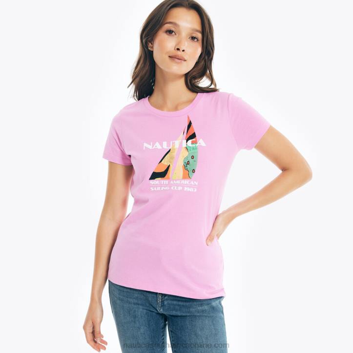 Electric Purple WomenJ-Class Logo Graphic T-Shirt Nautica 6LZP808