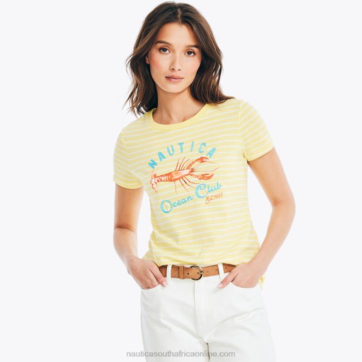 French Vanilla WomenSustainably Crafted Ocean Club Graphic T-Shirt Nautica 6LZP944