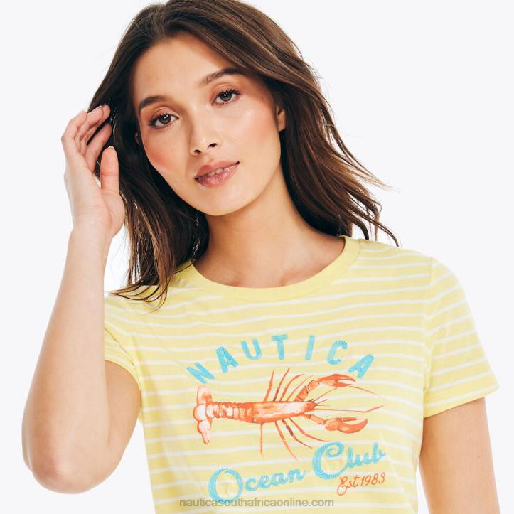 French Vanilla WomenSustainably Crafted Ocean Club Graphic T-Shirt Nautica 6LZP944
