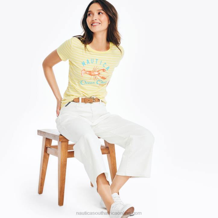 French Vanilla WomenSustainably Crafted Ocean Club Graphic T-Shirt Nautica 6LZP944