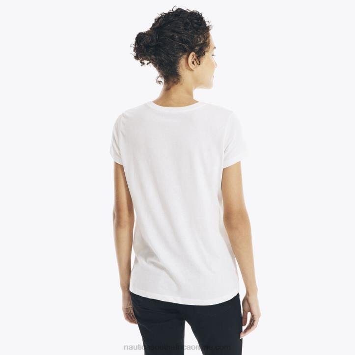 Marshmallow WomenSustainably Crafted Sequin J-Class T-Shirt Nautica 6LZP1044