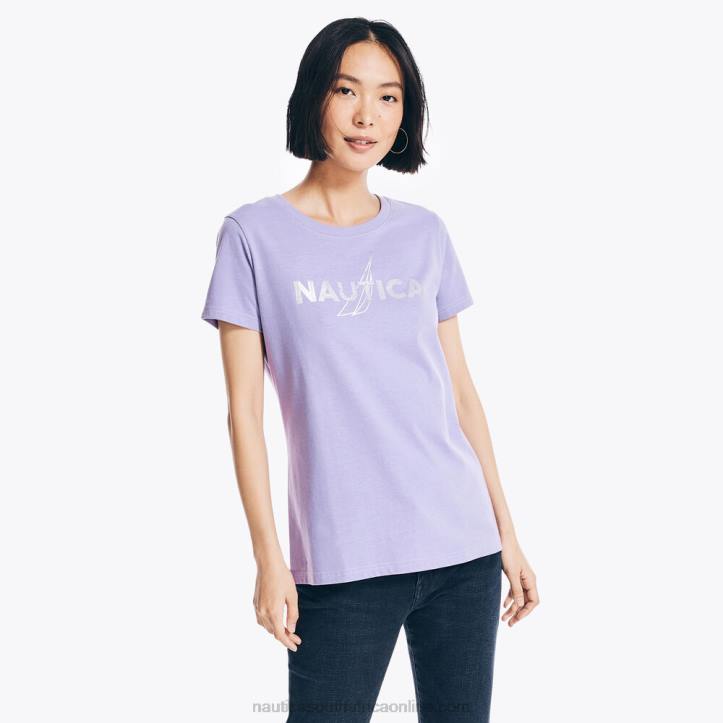 Ocean Violet WomenSustainably Crafted Foil J-Class Graphic T-Shirt Nautica 6LZP1010
