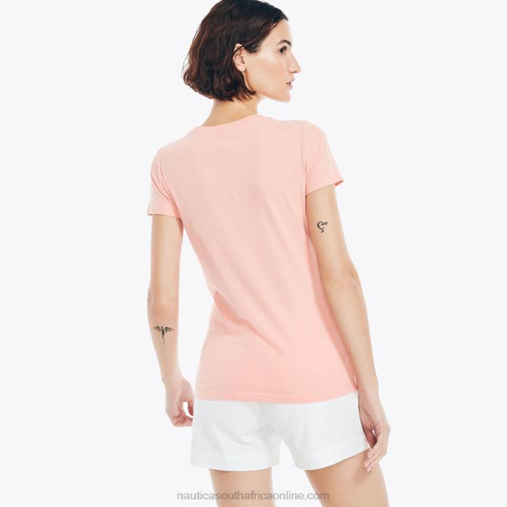 Orange Poppy WomenSustainably Crafted Foil Floral J-Class Graphic T-Shirt Nautica 6LZP754