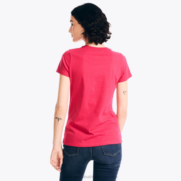 Sailor Red WomenSustainably Crafted Foil Logo Graphic T-Shirt Nautica 6LZP954