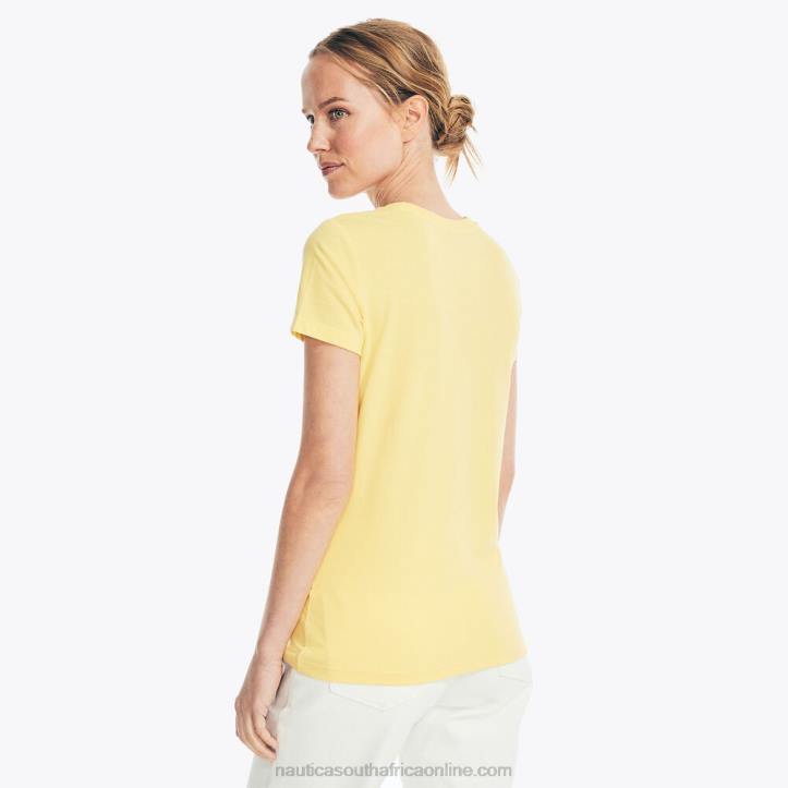 Soft Yellow WomenSustainably Crafted Heritage Foil Logo Graphic T-Shirt Nautica 6LZP811