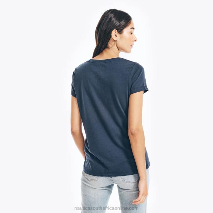 Stellar Blue Heather WomenSustainably Crafted Foil J-Class Graphic T-Shirt Nautica 6LZP1050