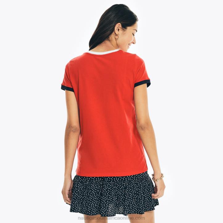 Tomales Red WomenSustainably Crafted Logo Graphic T-Shirt Nautica 6LZP932
